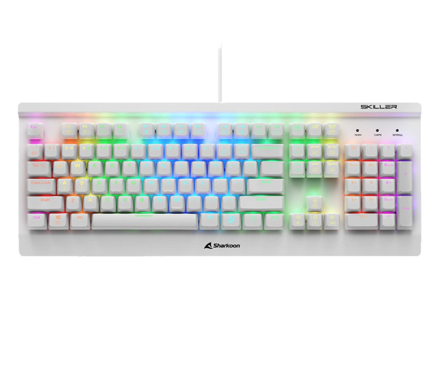 Sharkoon Skiller SGK3 White Kailh Brown - 1111787 - zdjęcie